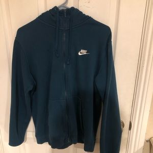 Blue Nike fleece zip up jacket